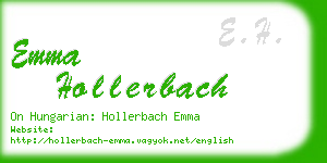 emma hollerbach business card